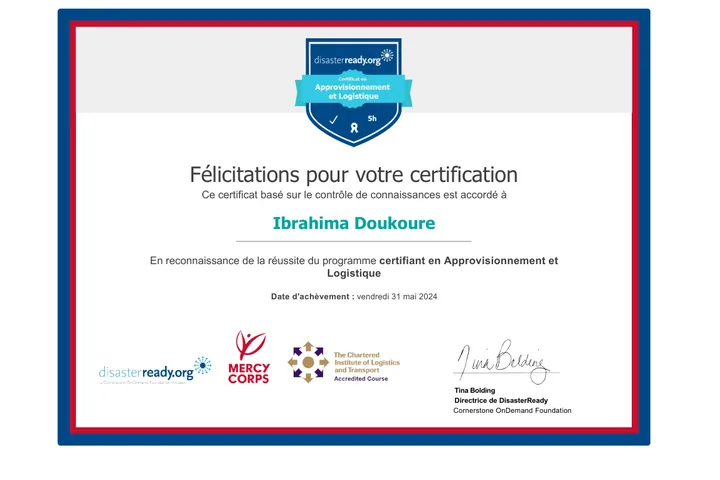Approvisionnement et Logistique Cornerstone
