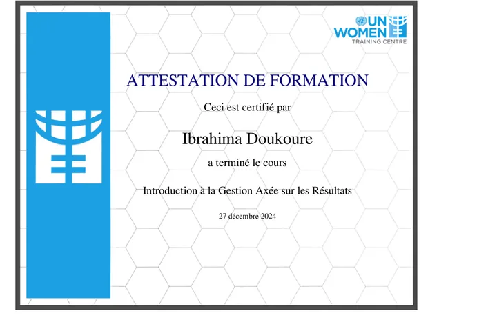 Gestion Axée sur les Résultats Introduction