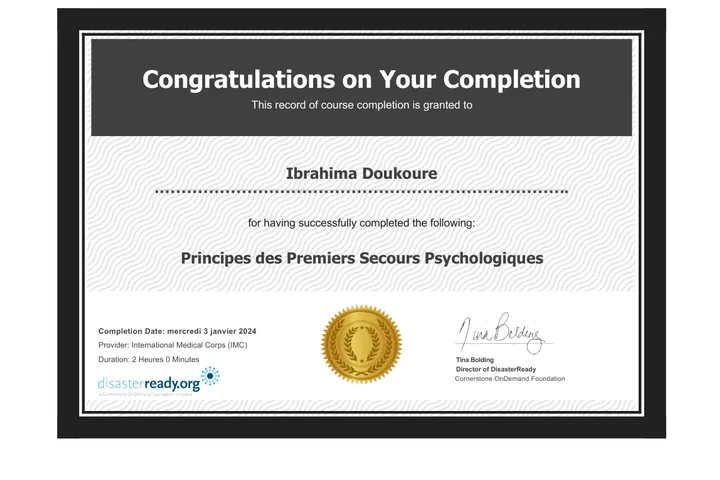 Principes des premiers secour psycologique