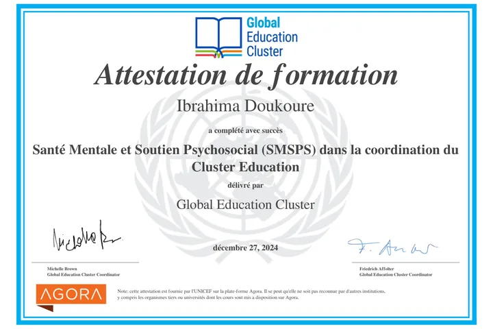Santé Mentale et Soutien Psychosocial (SMSPS)